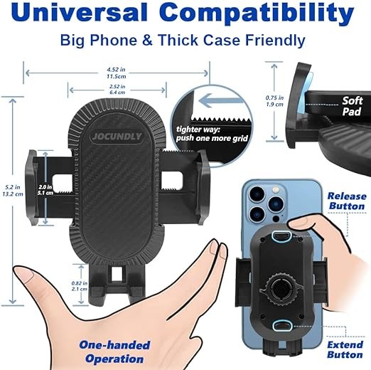 Car Phone Mount 2018-2023 Volvo XC60 SUV [Thick Case Friendly] Mobile Phone Holder Cell Navigation Bracket Air Vent Auto Accessories Cradles, All Phones